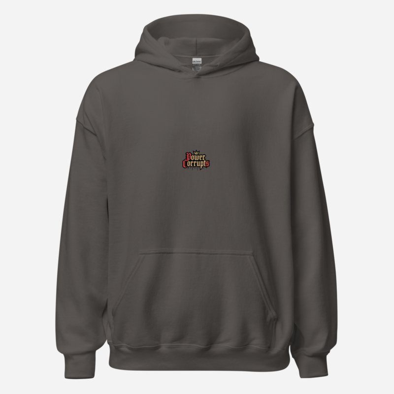 Evil Leaders Power Corrupts Hoodie Charcoal