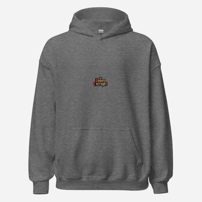 Evil Leaders Power Corrupts Hoodie Graphite Heather