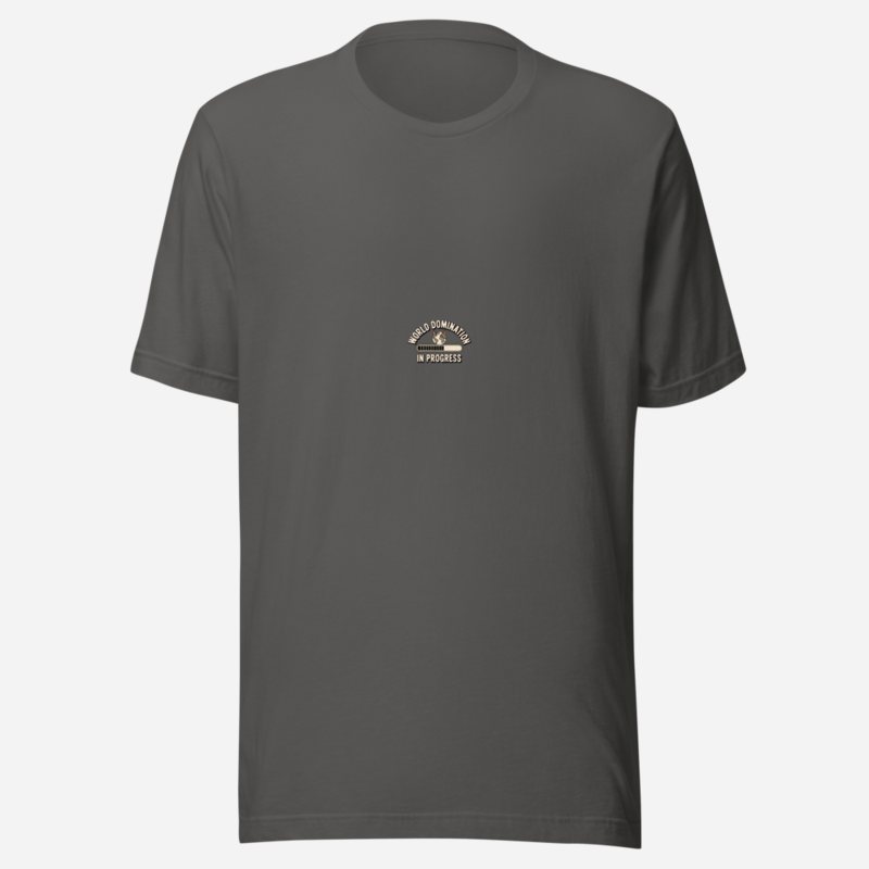 Evil Leaders World Domination In Progress Tee Asphalt