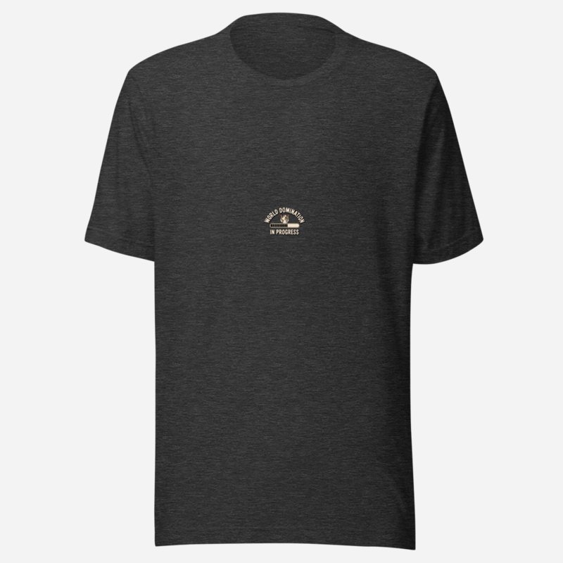 Evil Leaders World Domination In Progress Tee Dark Grey Heather