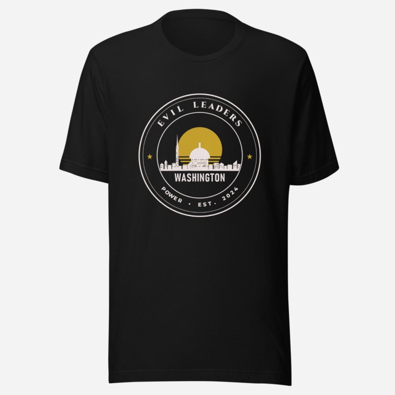 Evil Leaders Capital Crest Tee Black