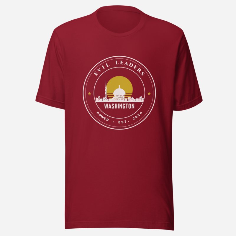 Evil Leaders Capital Crest Tee Cardinal
