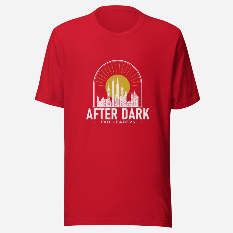 Evil Leaders After Dark Skyline Tee in Red