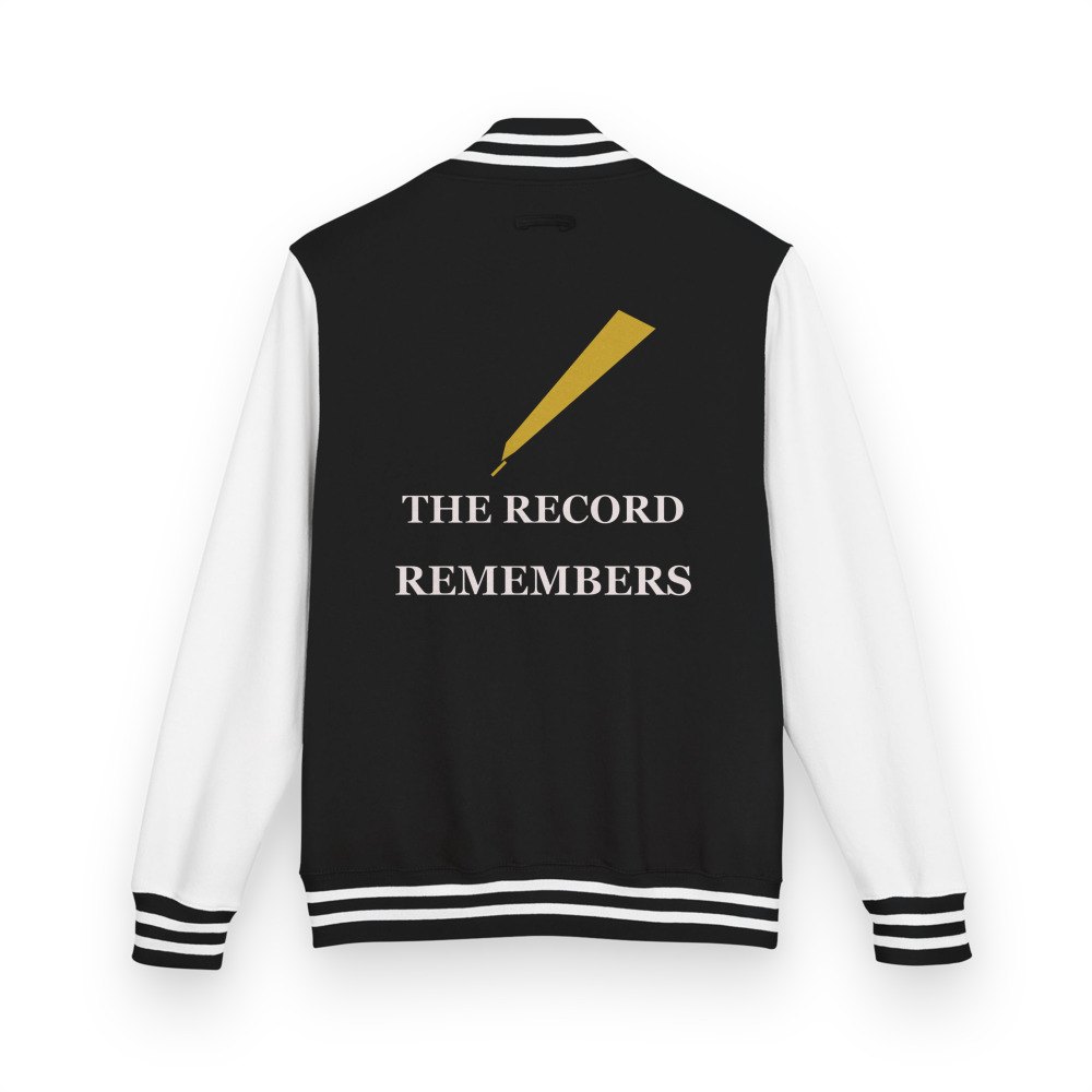 Evil Leaders The Record Remembers Varsity Jacket Jet Black/Arctic White