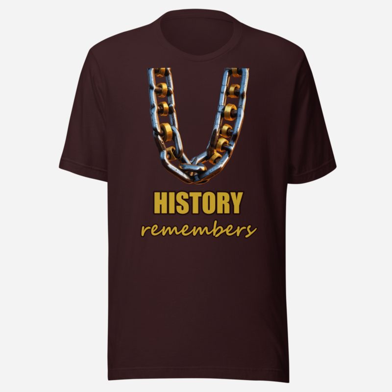 Evil Leaders History Remembers Broken Chains Tee Oxblood Black