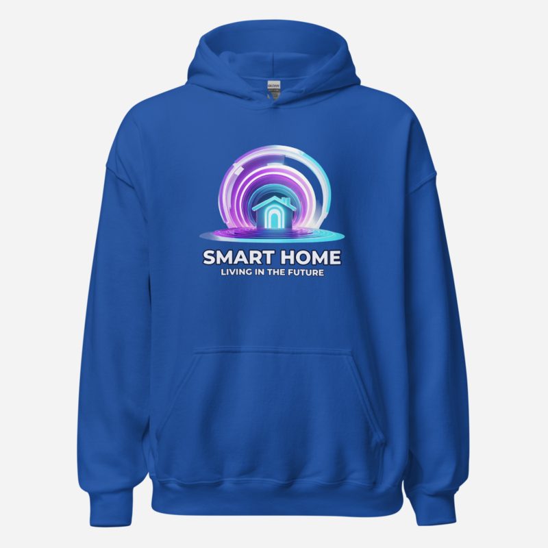 Futuristic Flow Smart Home Hoodie in Royal