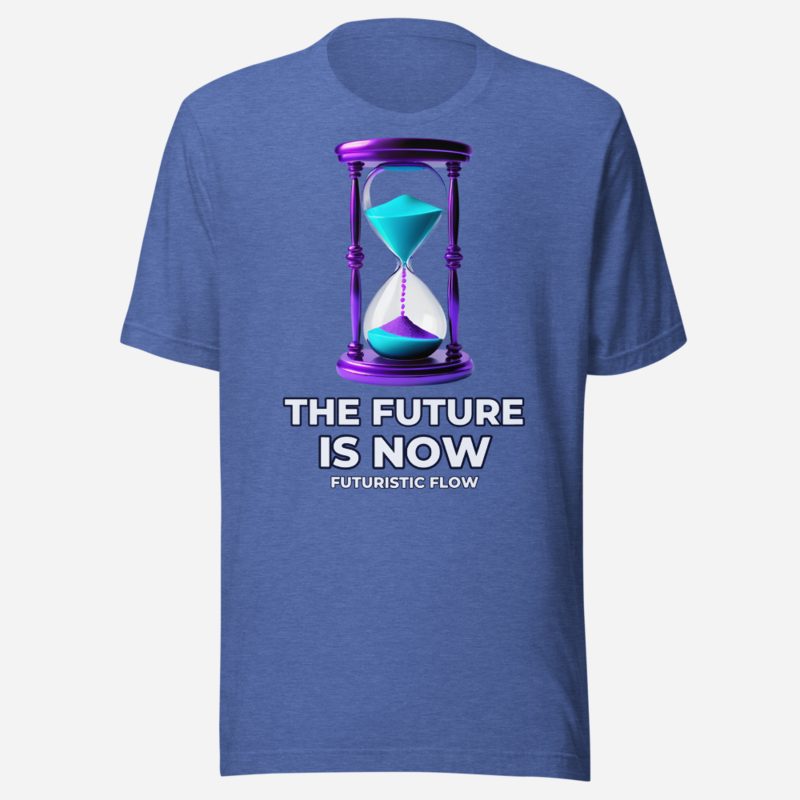 Futuristic Flow Future Is Now Tee Heather True Royal