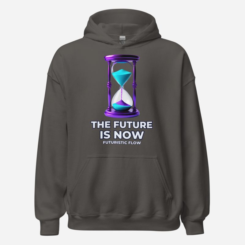 Futuristic Flow Future Is Now Hoodie Charcoal