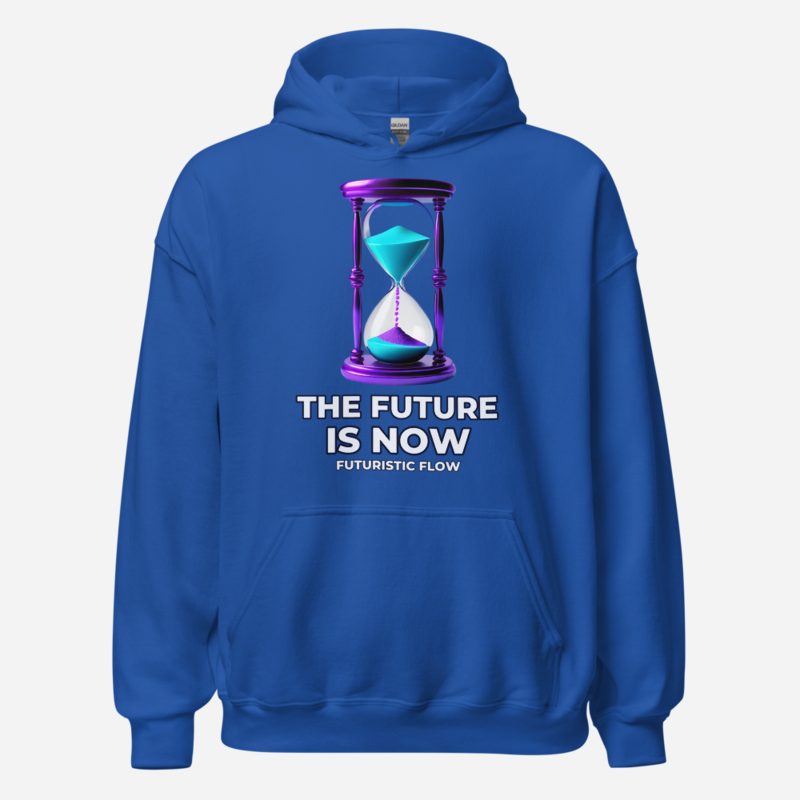 Futuristic Flow Future Is Now Hoodie in Royal