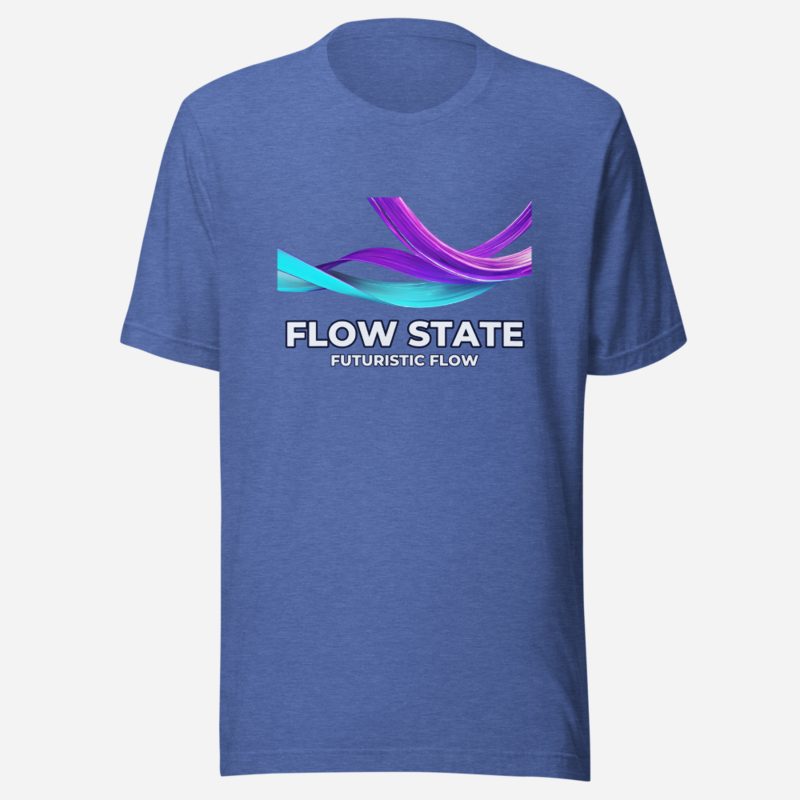 Futuristic Flow Flow State Tee Heather True Royal