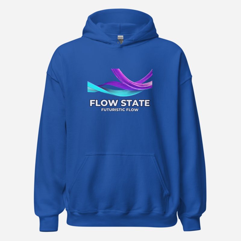 Futuristic Flow Flow State Hoodie Royal