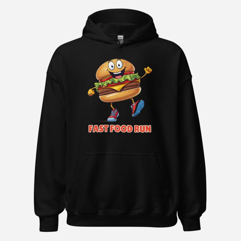 Fast Food Run Burger Run Hoodie