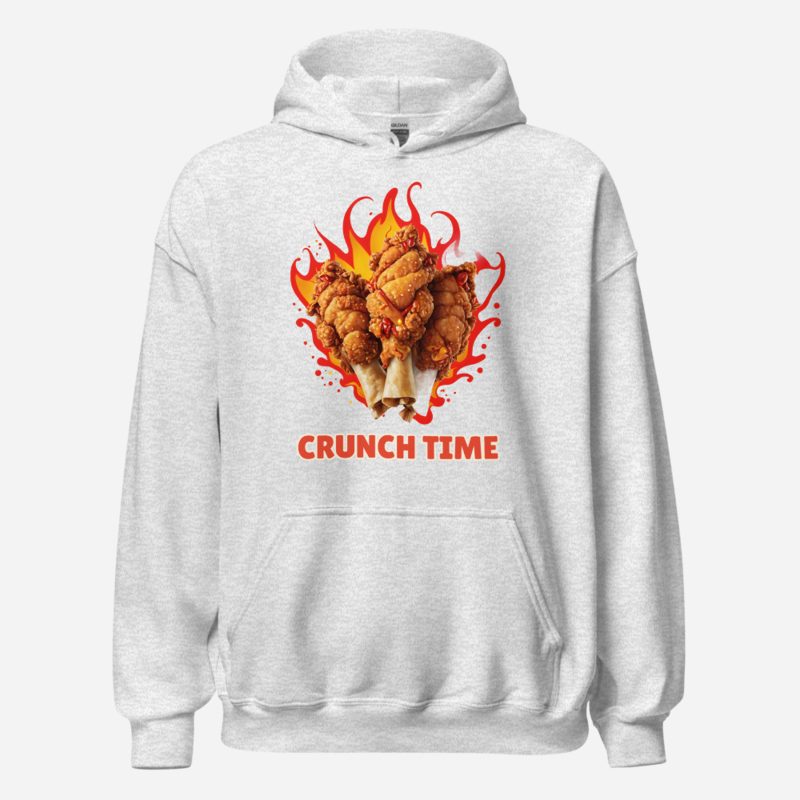 Fast Food Run Crunch Time Hoodie in Ash