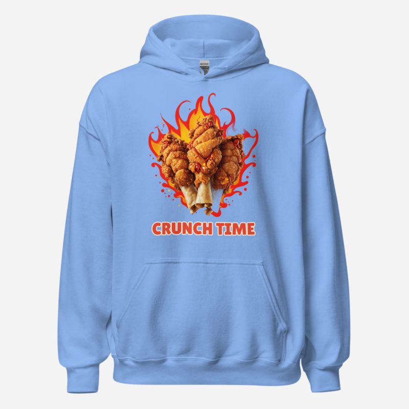 Fast Food Run Crunch Time Hoodie Carolina Blue