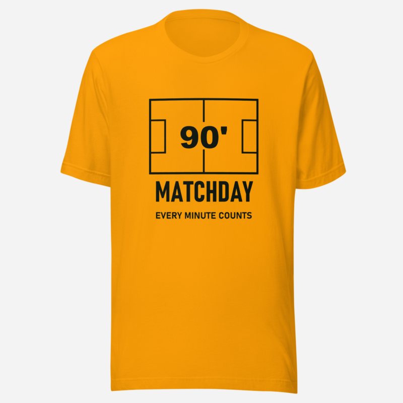 Top Gaming Society Matchday 90 Tee Gold