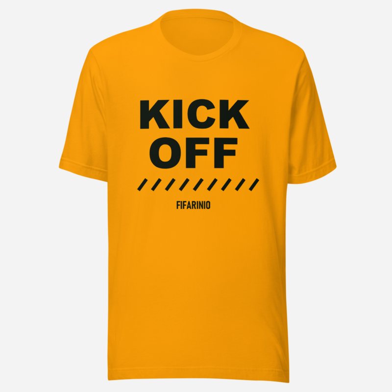 Top Gaming Society Kick Off Tee in Gold