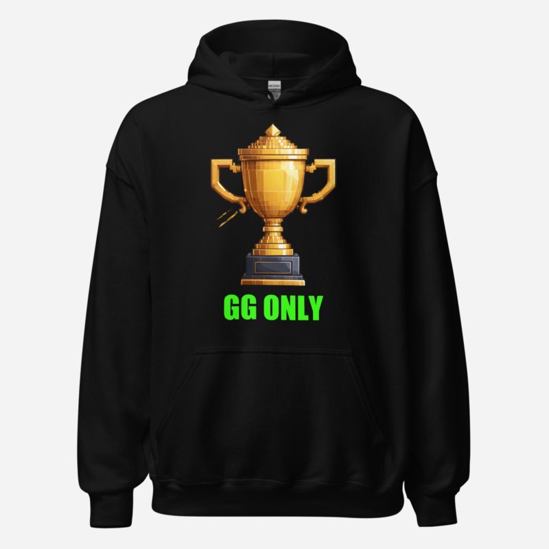 Top Gaming Society GG Only Trophy Hoodie in Black