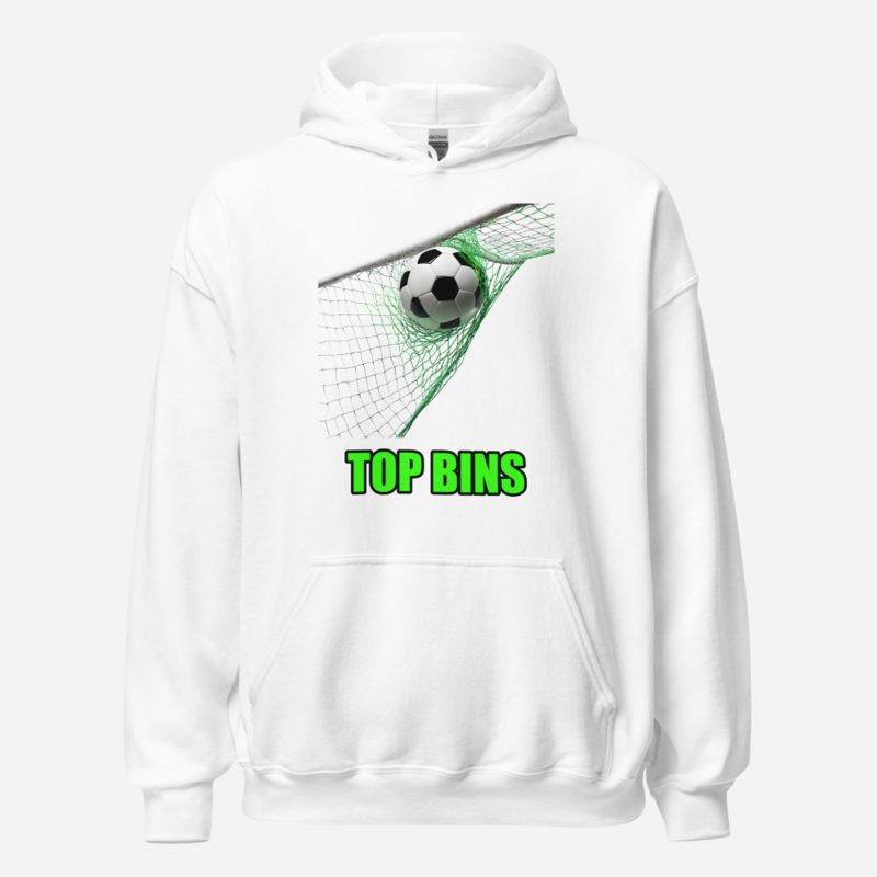 Top Gaming Society Top Bins Net Hoodie in White