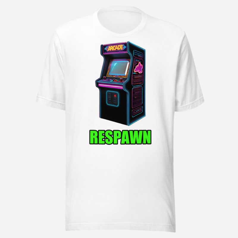 Top Gaming Society Respawn Arcade Tee in White