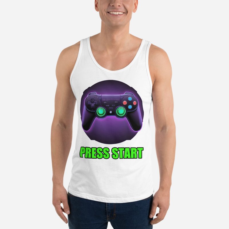 Top Gaming Society Press Start Controller Tank White