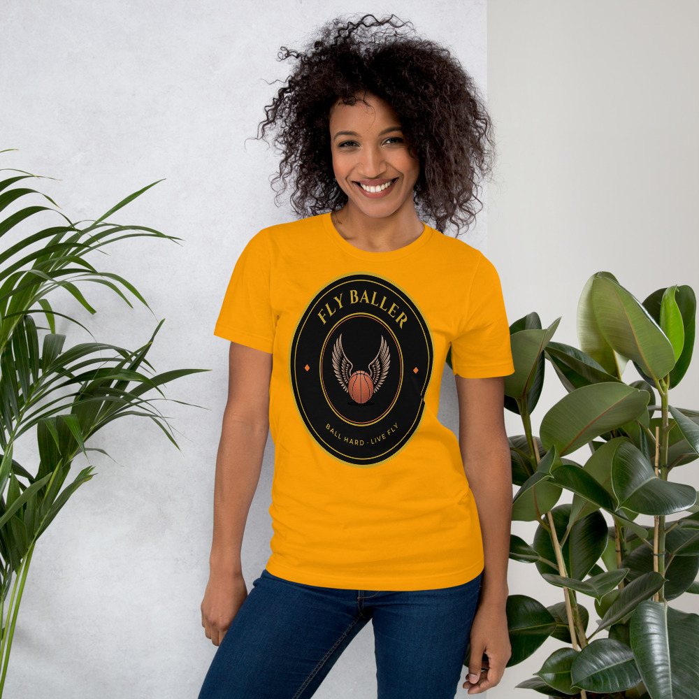 Fly Baller Winged Ball Crest Tee Front