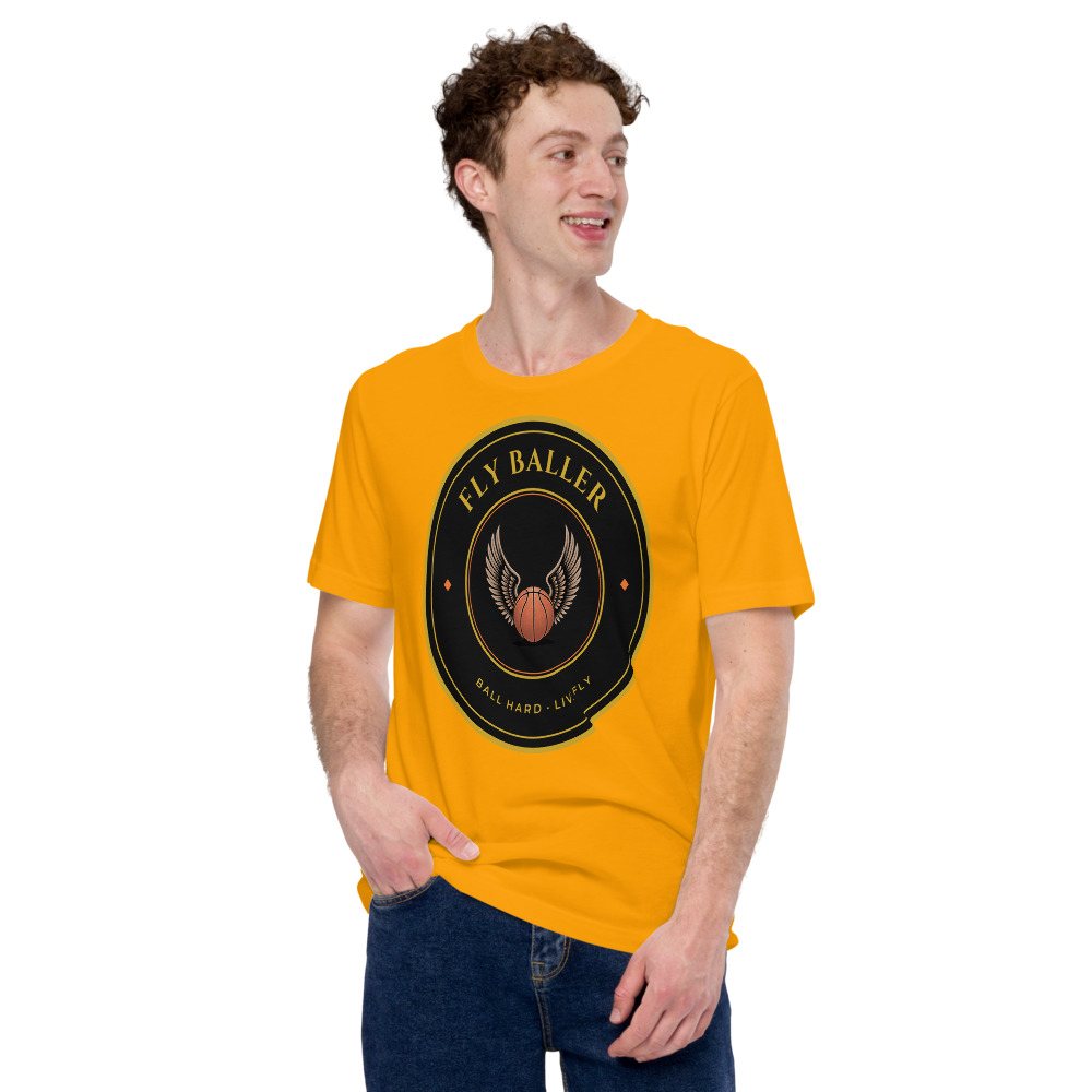 Fly Baller Winged Ball Crest Tee Front