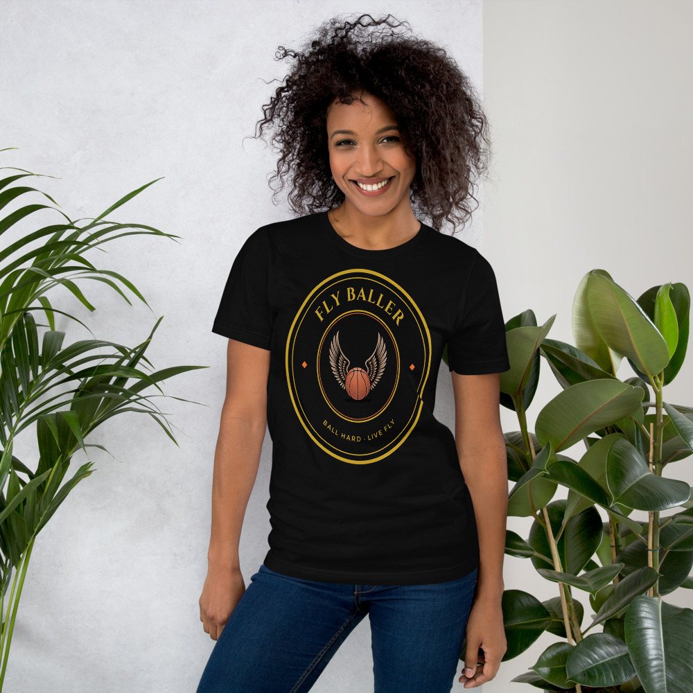 Fly Baller Winged Ball Crest Tee Front