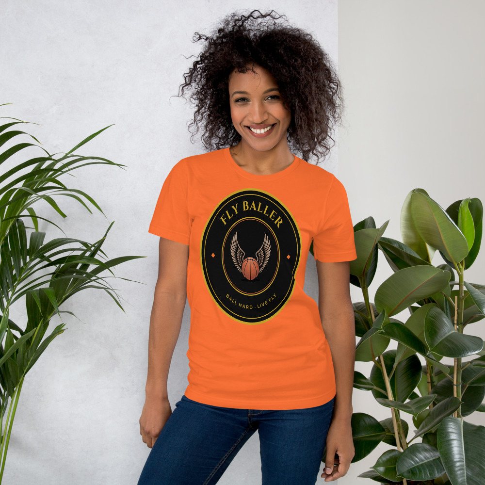 Fly Baller Winged Ball Crest Tee Front