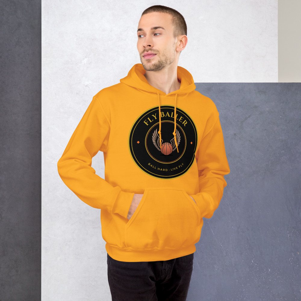 Fly Baller Winged Ball Crest Hoodie Front