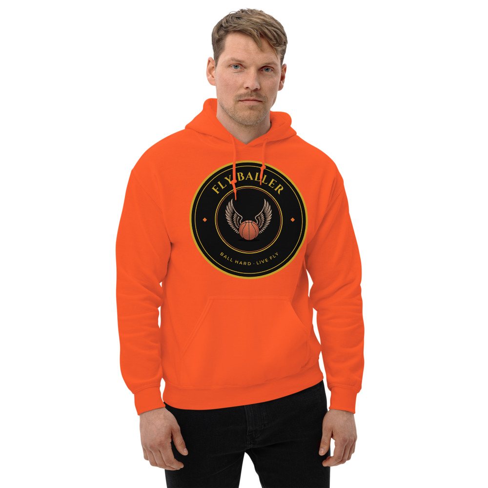 Fly Baller Winged Ball Crest Hoodie Front