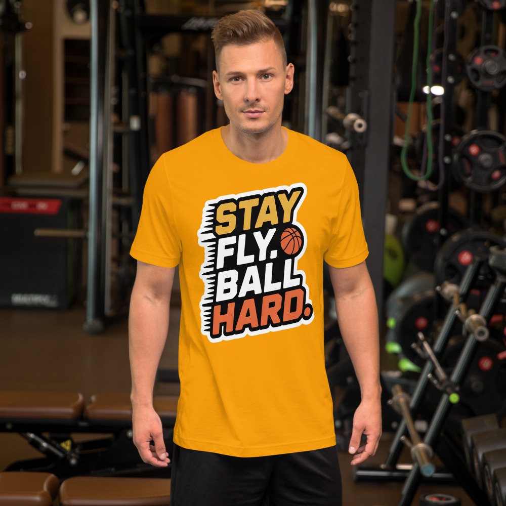 Fly Baller Stay Fly Ball Hard Tee Front