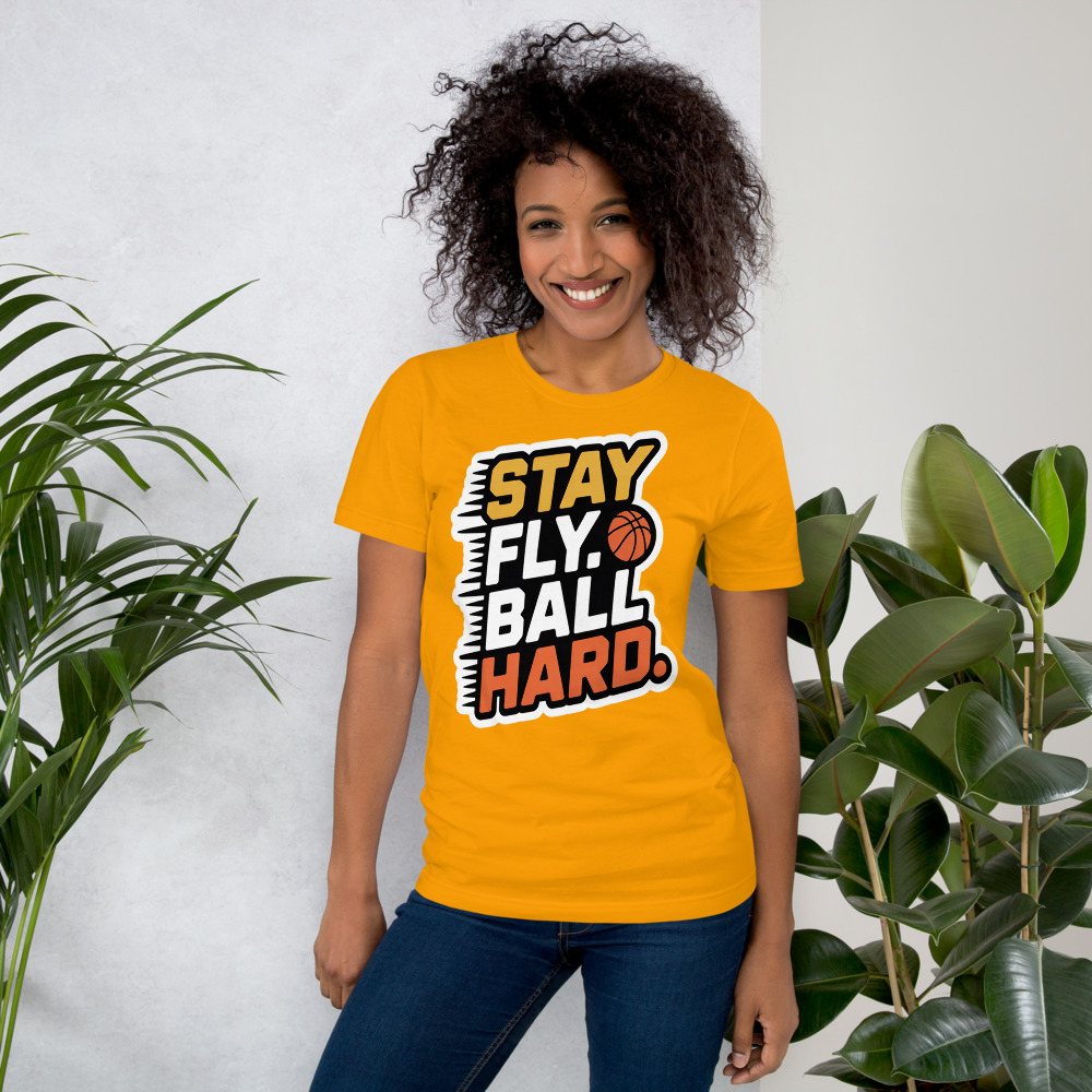Fly Baller Stay Fly Ball Hard Tee Front