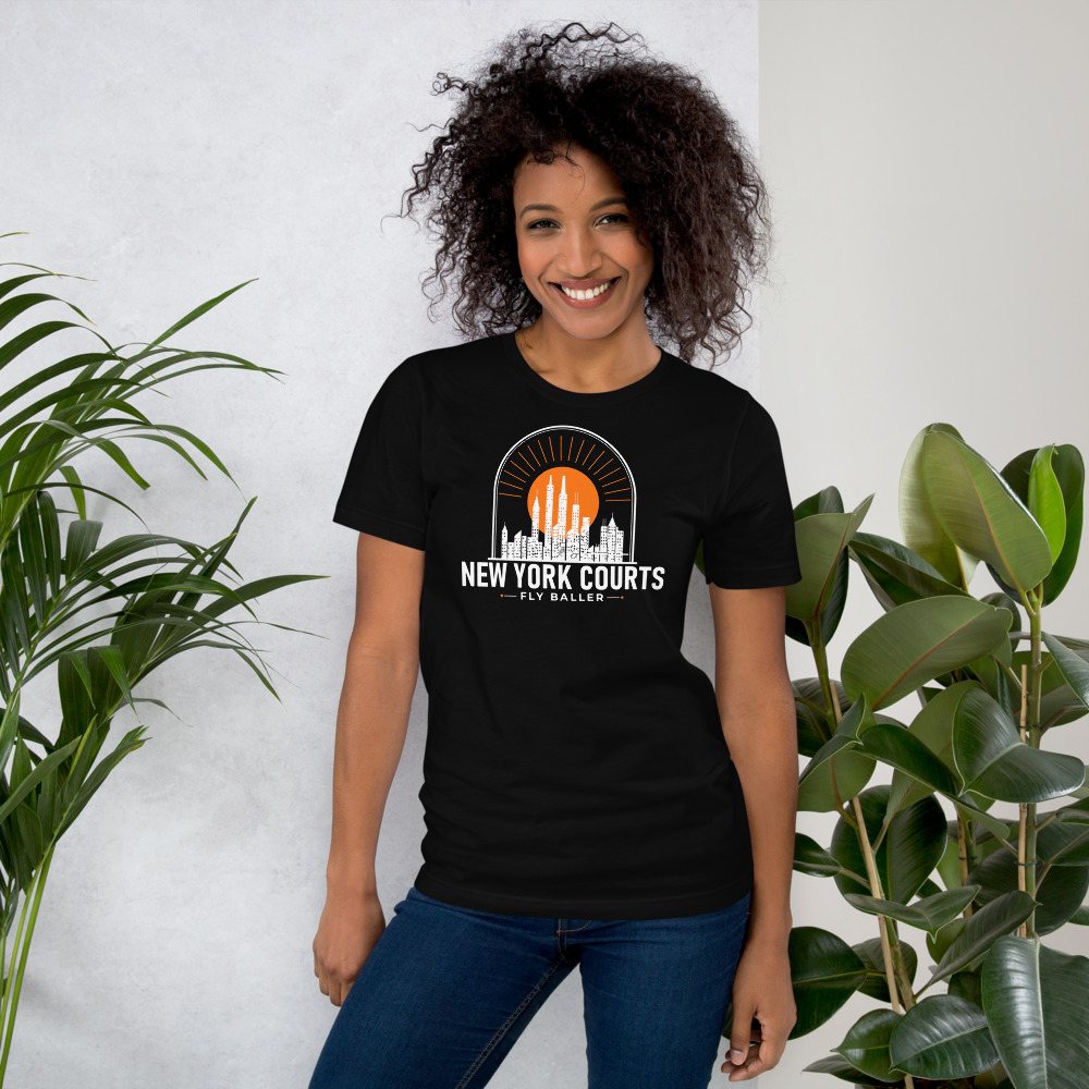 Fly Baller New York Courts Tee in Black