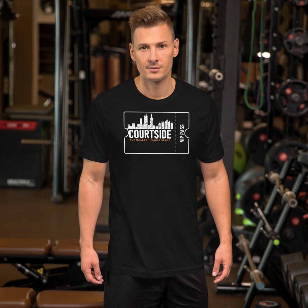 Fly Baller Courtside Ticket Tee in Black