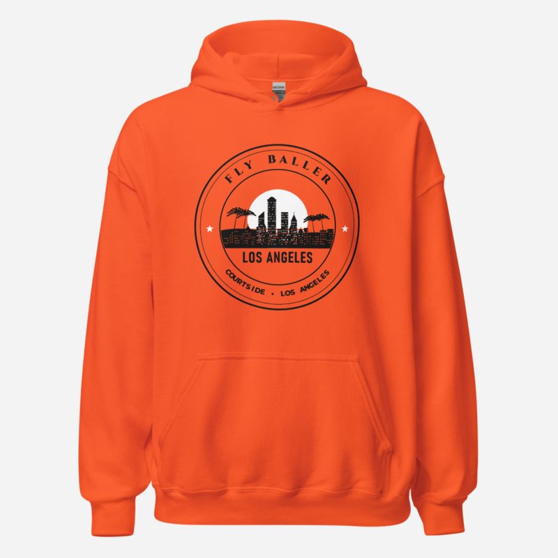 Fly Baller Courtside Crest Hoodie Orange