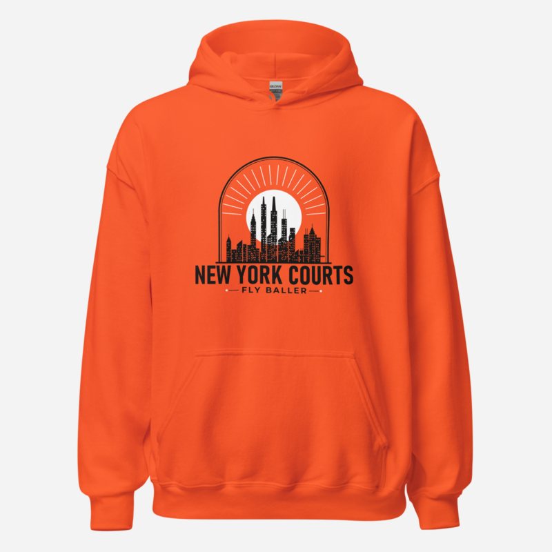 Fly Baller New York Courts Hoodie Orange