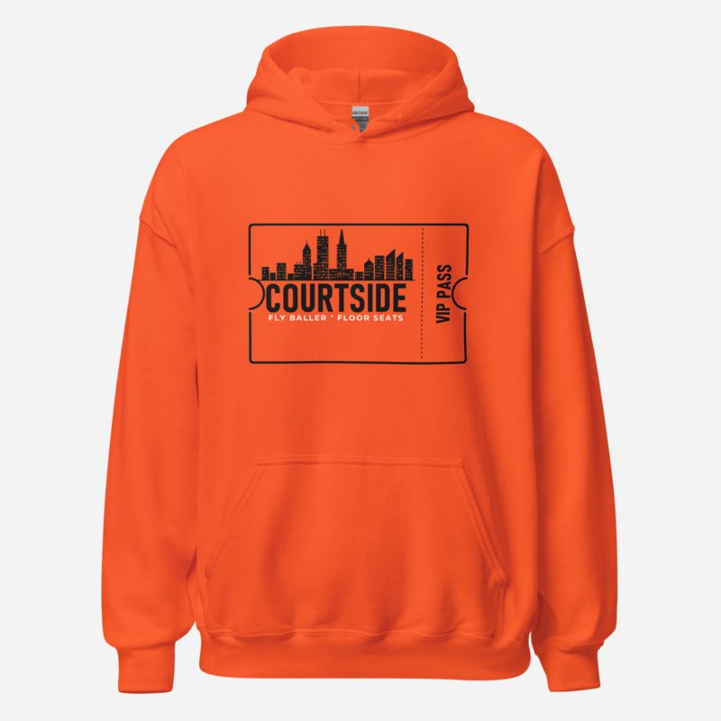 Fly Baller Courtside Ticket Hoodie Orange