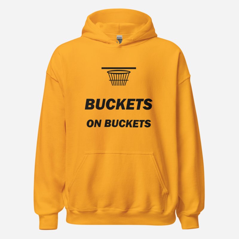 Fly Baller Buckets On Buckets Hoodie in Gold
