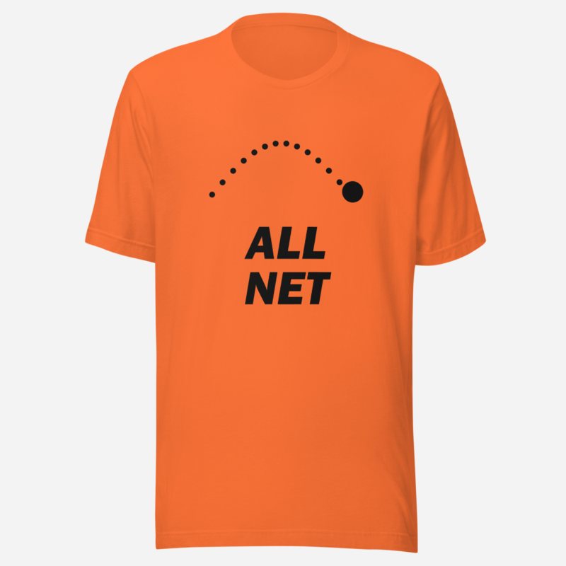 Fly Baller All Net Tee in Orange