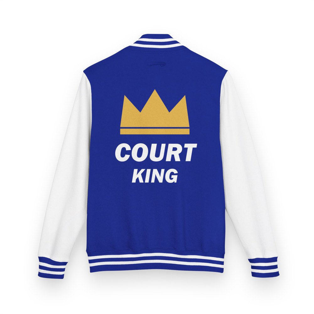 Fly Baller Court King Varsity Jacket Royal Blue/Arctic White