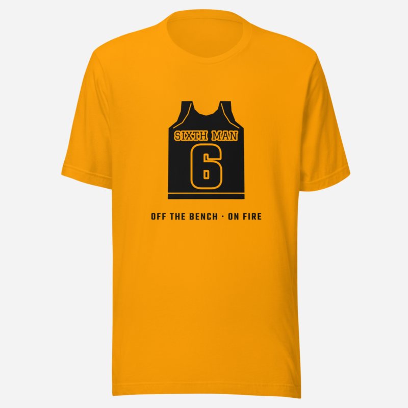 Fly Baller Sixth Man Tee Gold