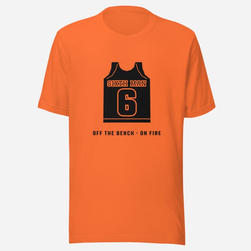 Fly Baller Sixth Man Tee Orange