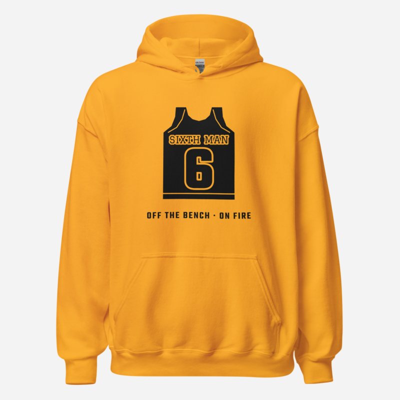 Fly Baller Sixth Man Hoodie Gold