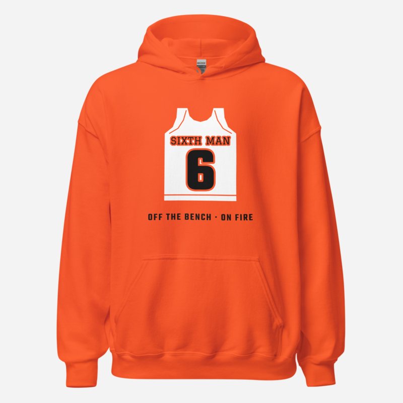 Fly Baller Sixth Man Hoodie Orange