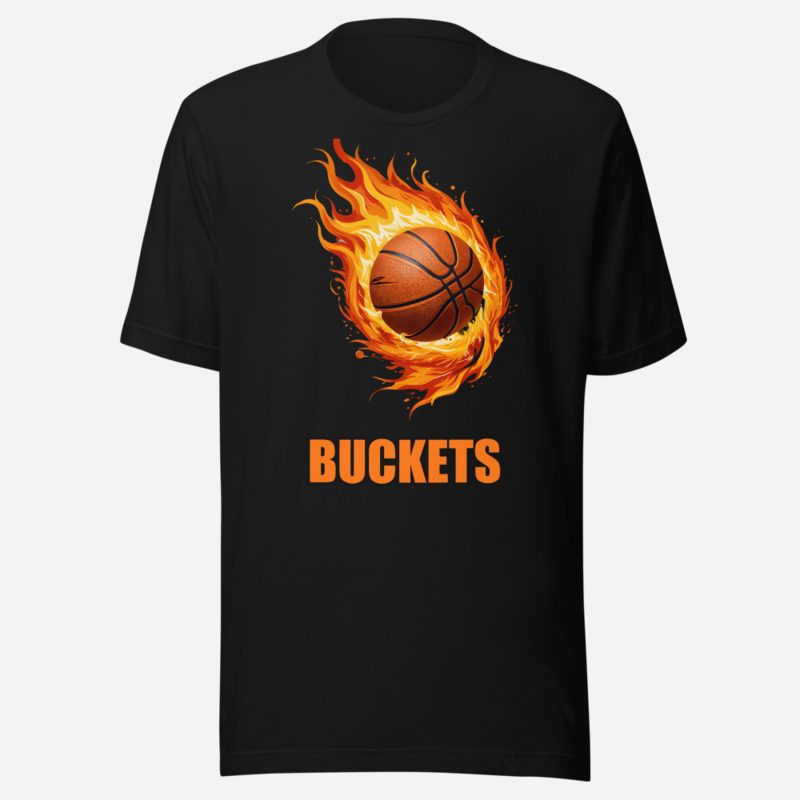 Fly Baller Buckets Ball Fire Tee in Black