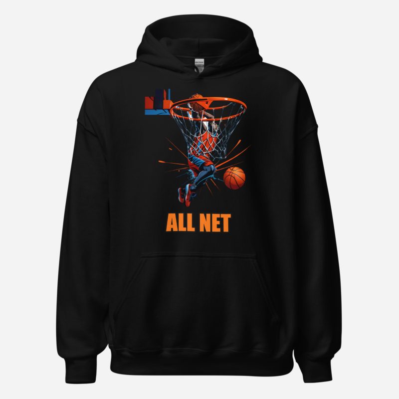 Fly Baller All Net Hoop Hoodie in Black