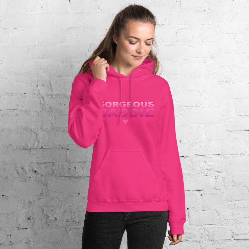 Gorgeous Baddie Stacked Hoodie Front