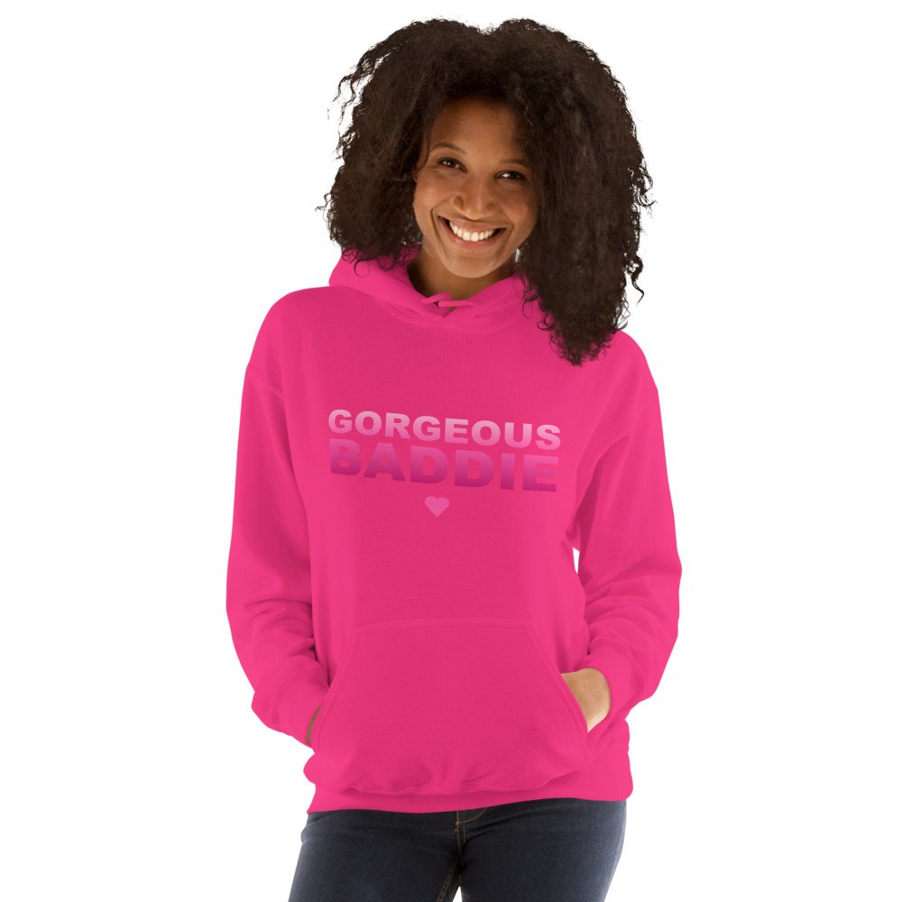 Gorgeous Baddie Stacked Hoodie Front