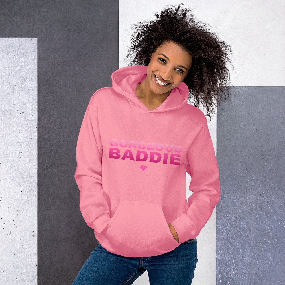 Gorgeous Baddie Stacked Hoodie Front