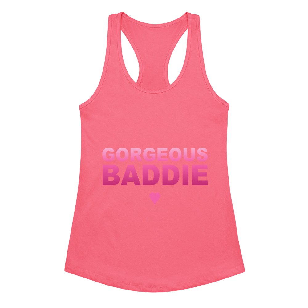 Gorgeous Baddie Stacked Racerback Tank Front